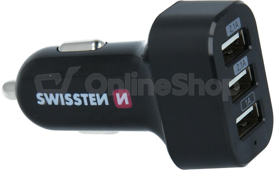 SWISSTEN CL ADAPTÉR 3x USB 5,2A POWER