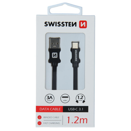 DATOV KABEL SWISSTEN TEXTILE USB / USB-C 1,2 M ERN