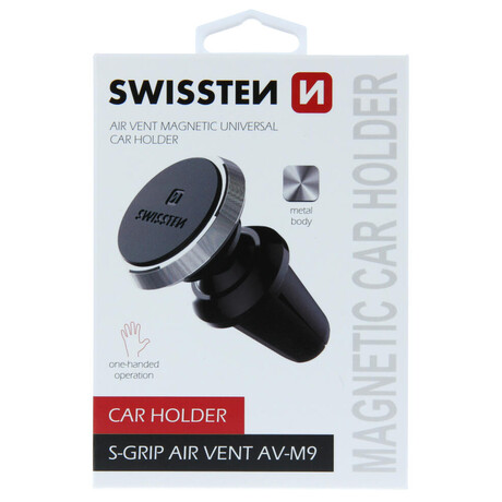 MAGNETICK DRK DO VENTILACE AUTA SWISSTEN S-GRIP AV-M9 ERNO-STBRN