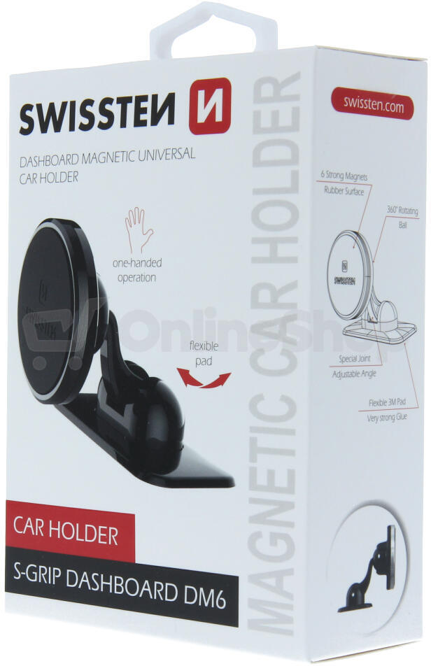 MAGNETICKÝ DRŽÁK DO AUTA SWISSTEN S-GRIP DASHBOARD DM6