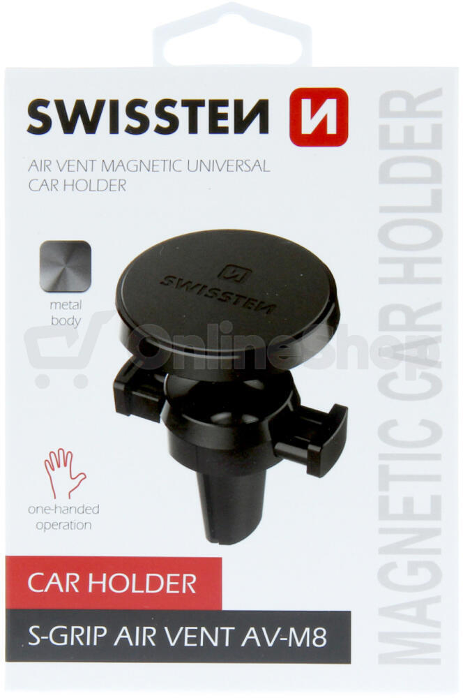 MAGNETICKÝ DRŽÁK DO VENTILACE AUTA SWISSTEN S-GRIP AV-M8
