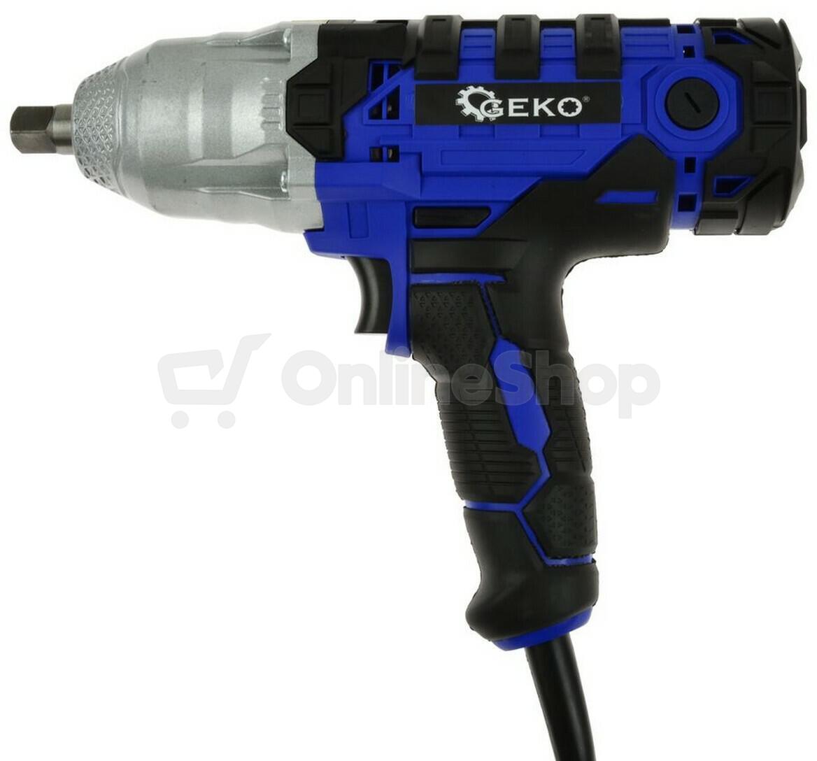 Elektrický rázový utahovák 1/2" 720 Nm, 450W, s příslušenstvím GEKO