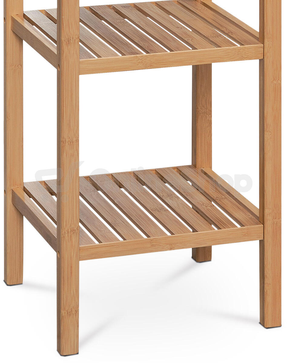 Regál, masiv, hnědá, DR-011-3 Autronic, Přírodní, MDF