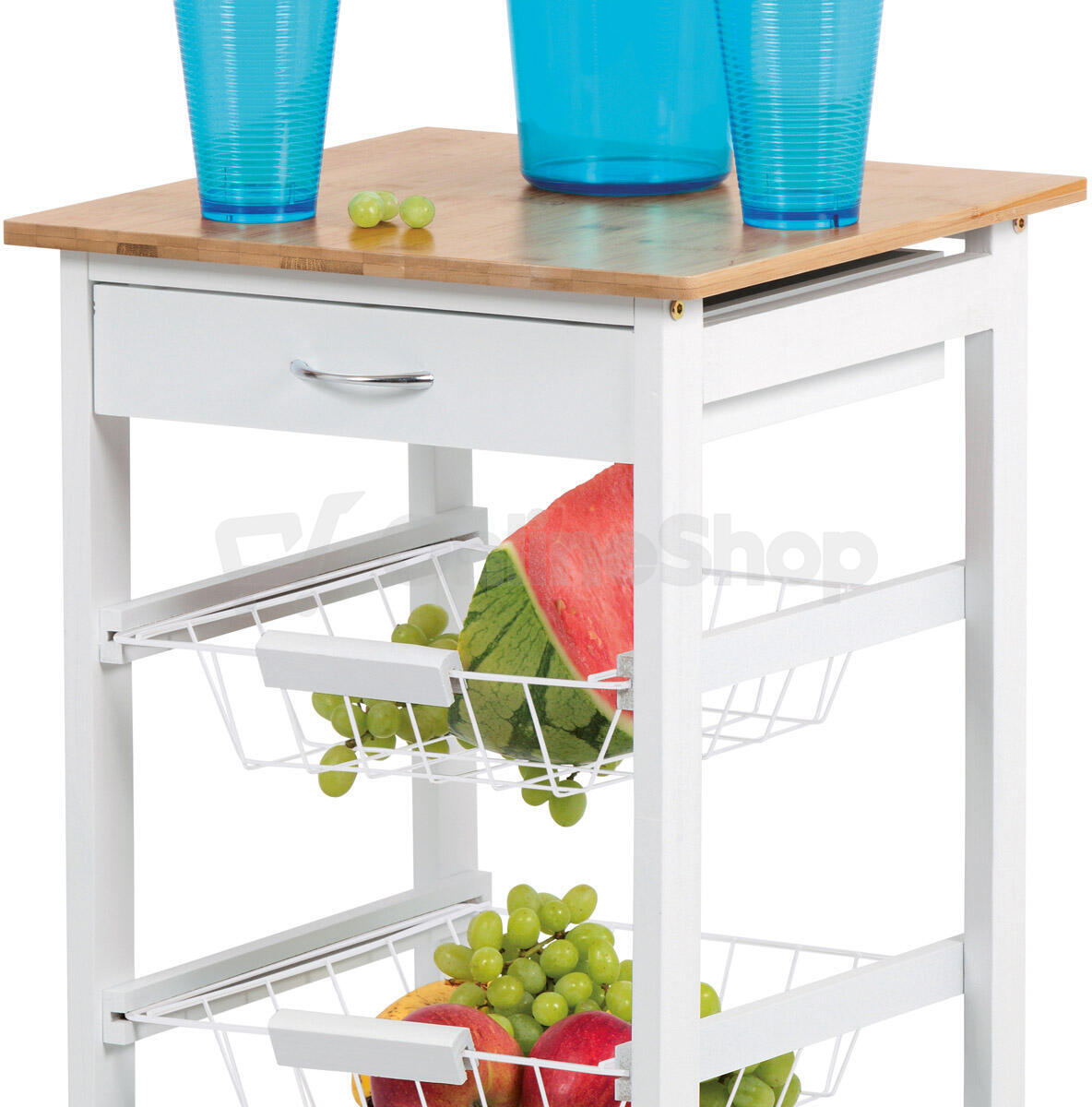 Regál, mdf, bílá, DR-043 Autronic