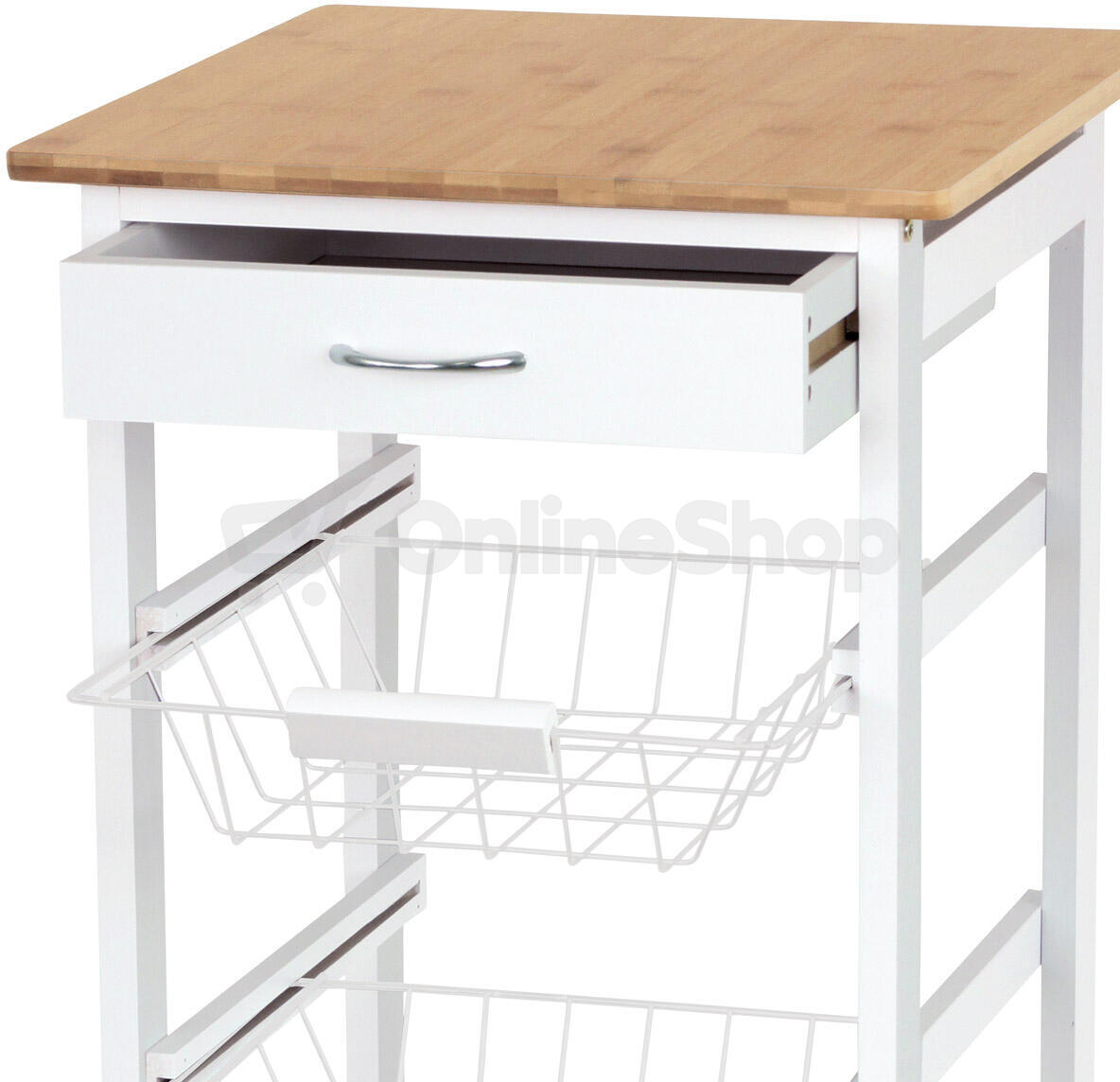 Regál, mdf, bílá, DR-043 Autronic