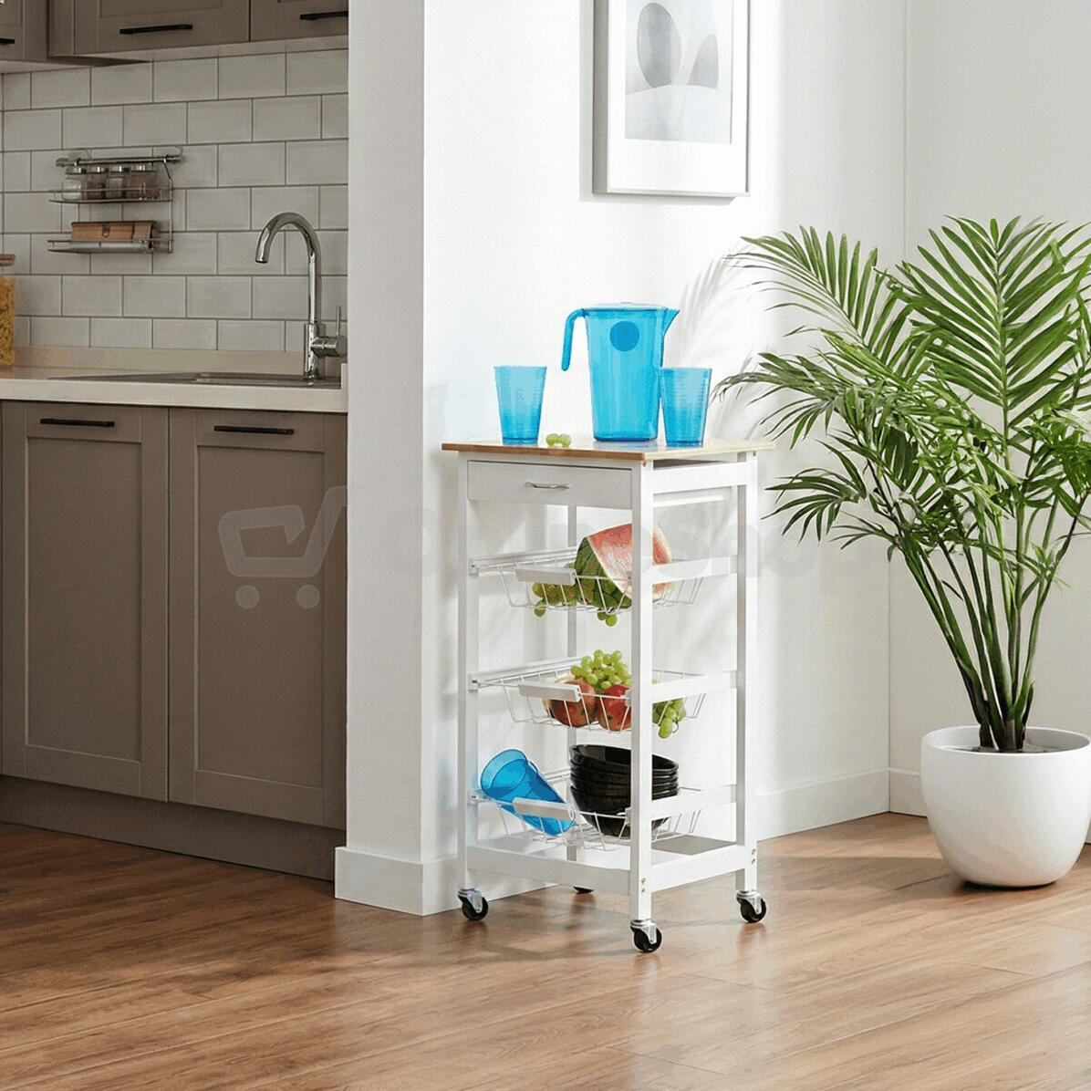 Regál, mdf, bílá, DR-043 Autronic