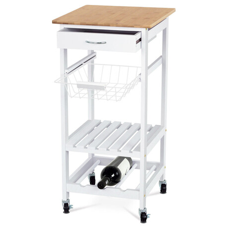 Regál, mdf, bílá, DR-044 Autronic