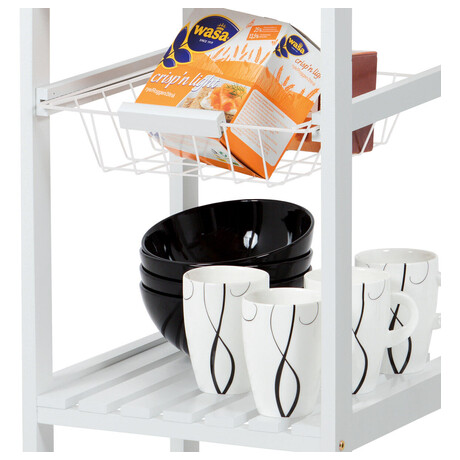 Regál, mdf, bílá, DR-044 Autronic