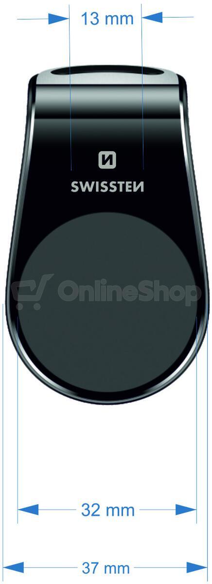 MAGNETICKÝ DRŽÁK DO VENTILACE AUTA SWISSTEN EASY MOUNT ČERNÝ