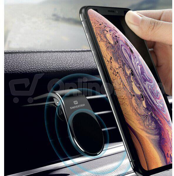 MAGNETICKÝ DRŽÁK DO VENTILACE AUTA SWISSTEN EASY MOUNT ČERNÝ