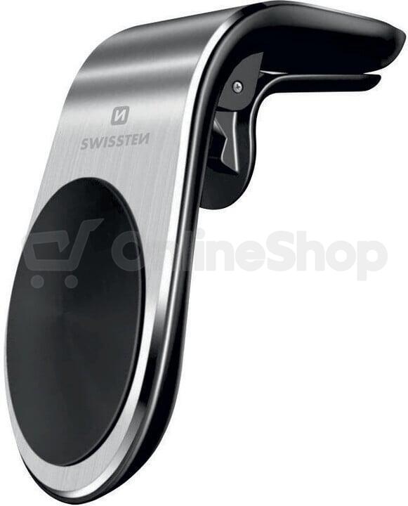 MAGNETICKÝ DRŽÁK DO VENTILACE AUTA SWISSTEN EASY MOUNT STŘÍBRNÝ