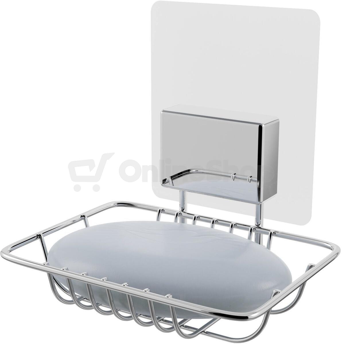 Samolepicí držák na mýdlo Compactor Bestlock Magic systém bez vrtání, chrom