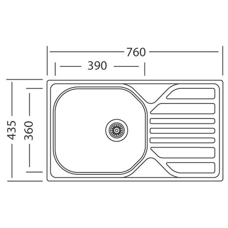 Sinks COMPACT 760 V+PRONTO