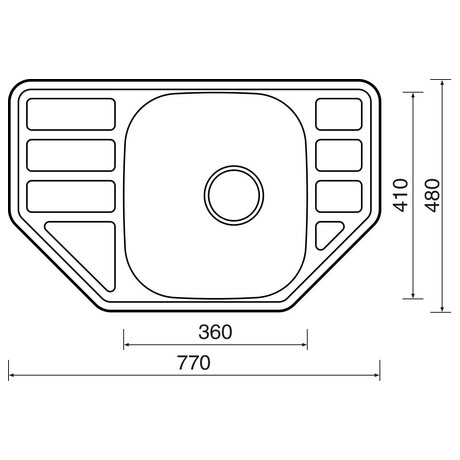 Sinks CORNO 770 V+EVERA