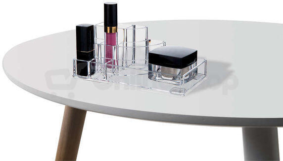 Organizer na kosmetiku a Make-up Compactor - 8 přihrádek, čirý plast
