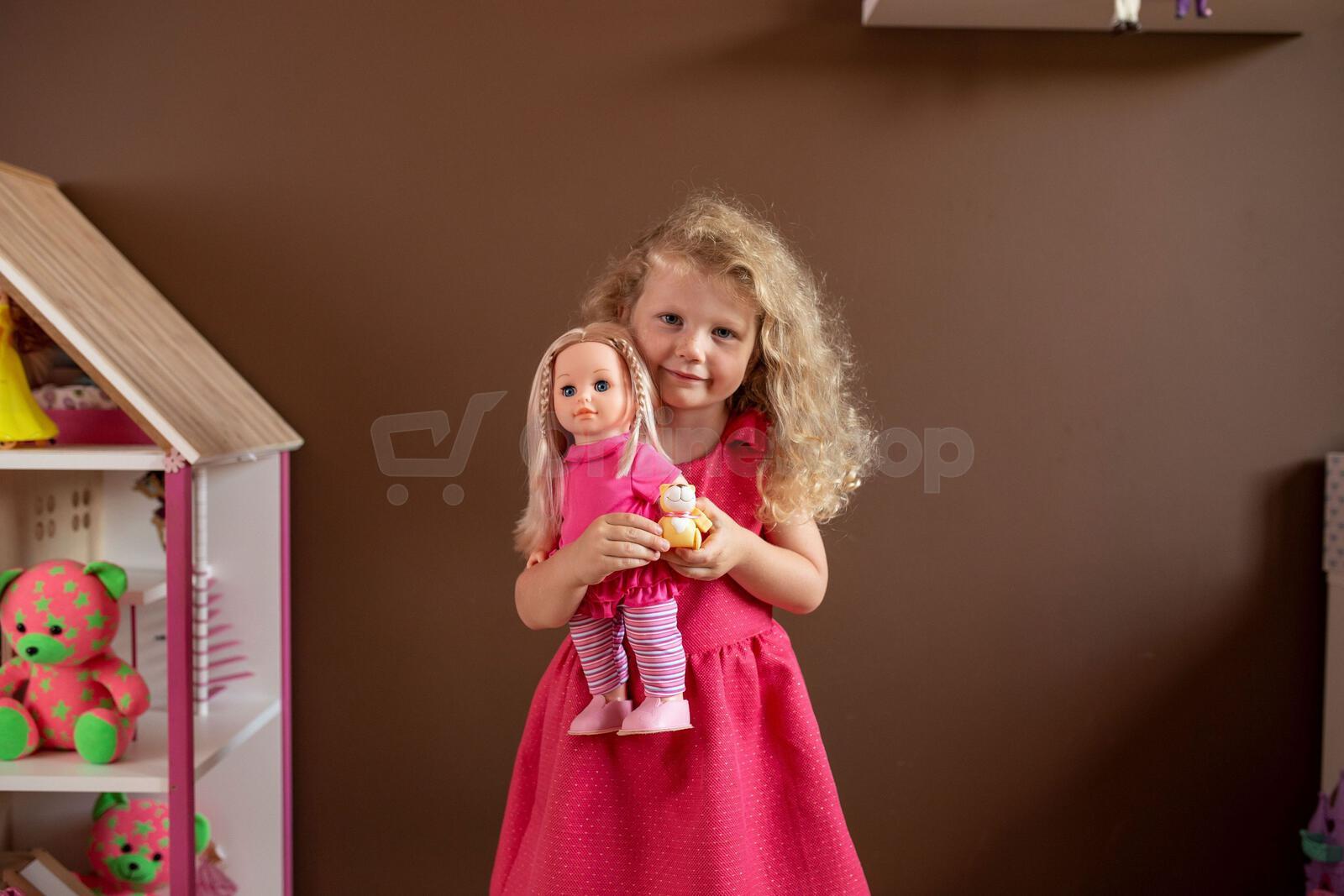 Panenka Teddies Sofinka s pejskem chodící a mluvící, 42cm