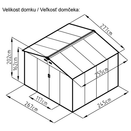 ROJA ARCHER D&nbsp;domek ŠEDÝ (foto 9)