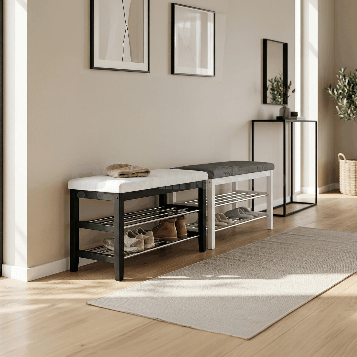 Botník, masiv, černá, 83168-06 BK Autronic