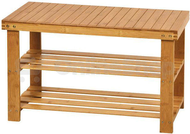 Botník, masiv, béžová, DR-022 Autronic, Přírodní, Bambus
