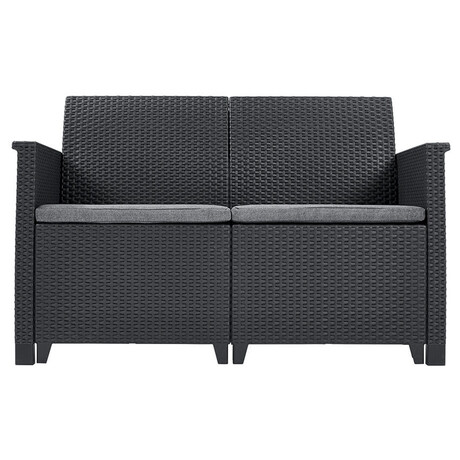 EMMA 2 seaters sofa set - grafit Keter