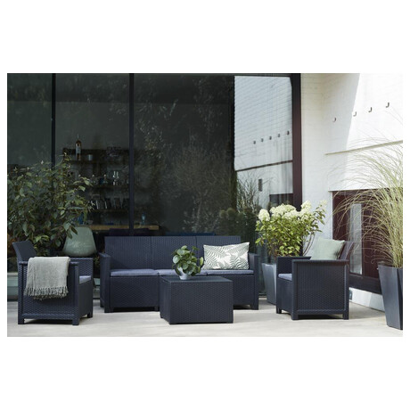 EMMA 3 seaters sofa set - grafit Keter