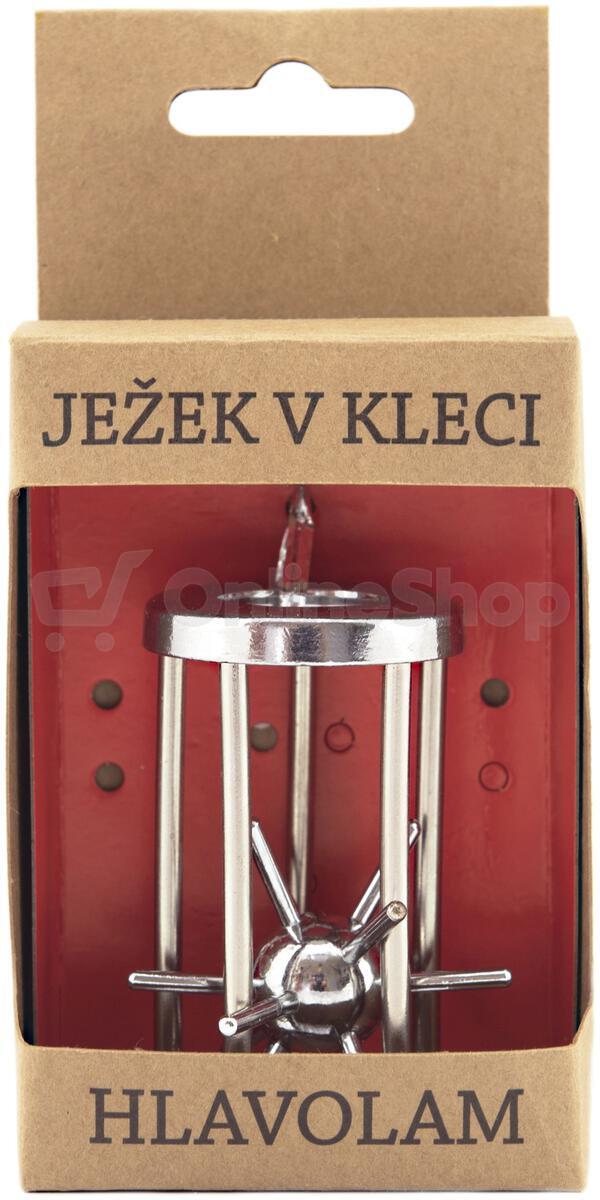 Hlavolam Teddies Ježek v kleci, 4x7cm