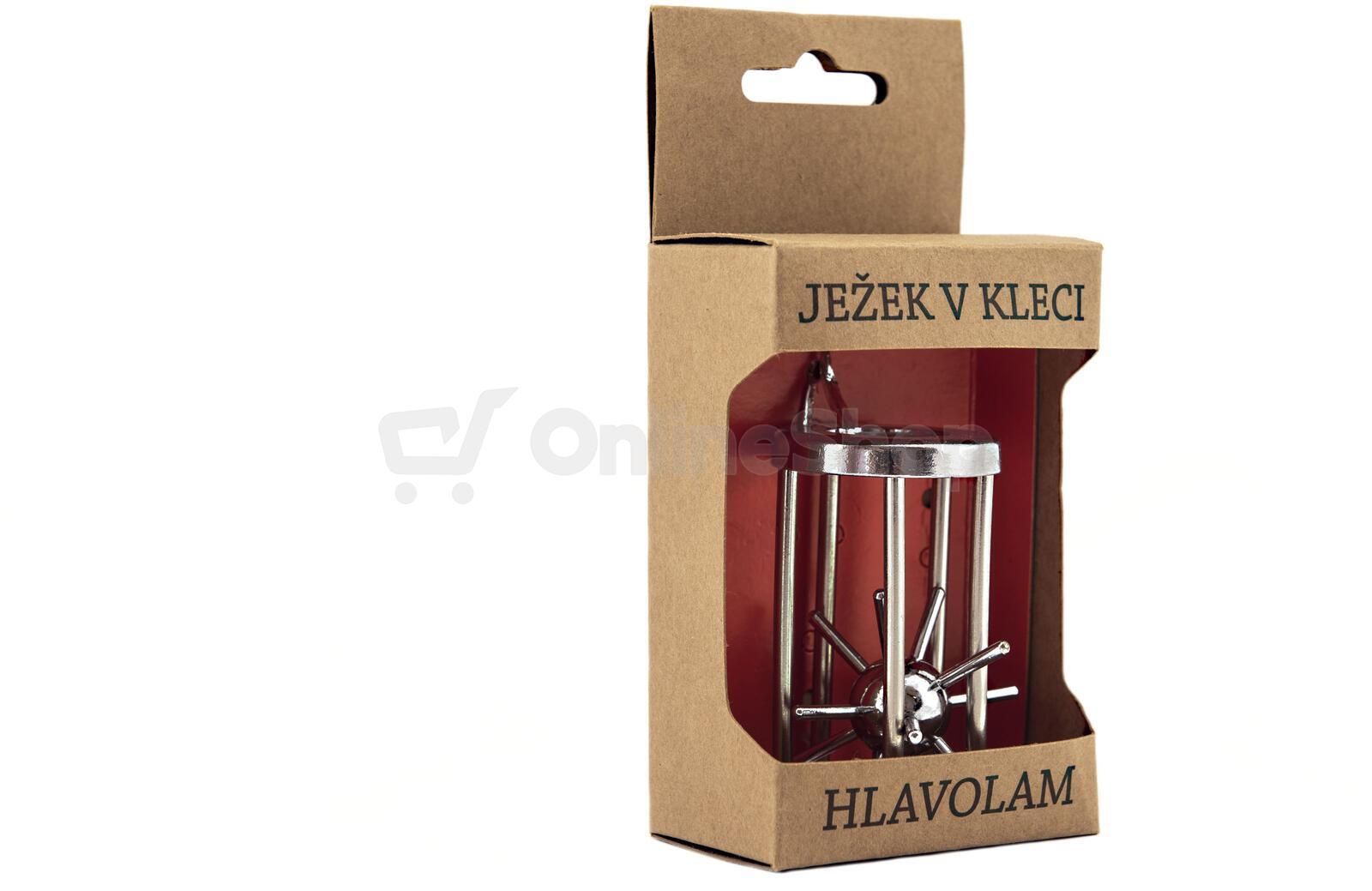 Hlavolam Teddies Ježek v kleci, 4x7cm