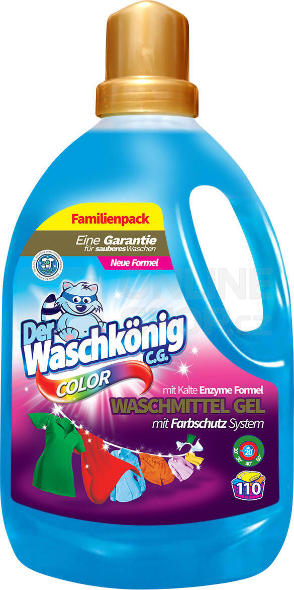 Prací gel Waschkönig Color - 3 x 110 dávek