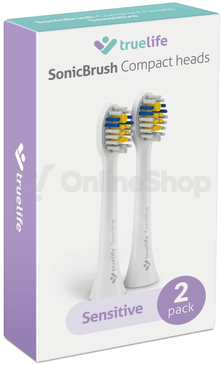 TrueLife 2x náhradní hlavice SonicBrush Compact - Sensitive (TLSBCHWSE)