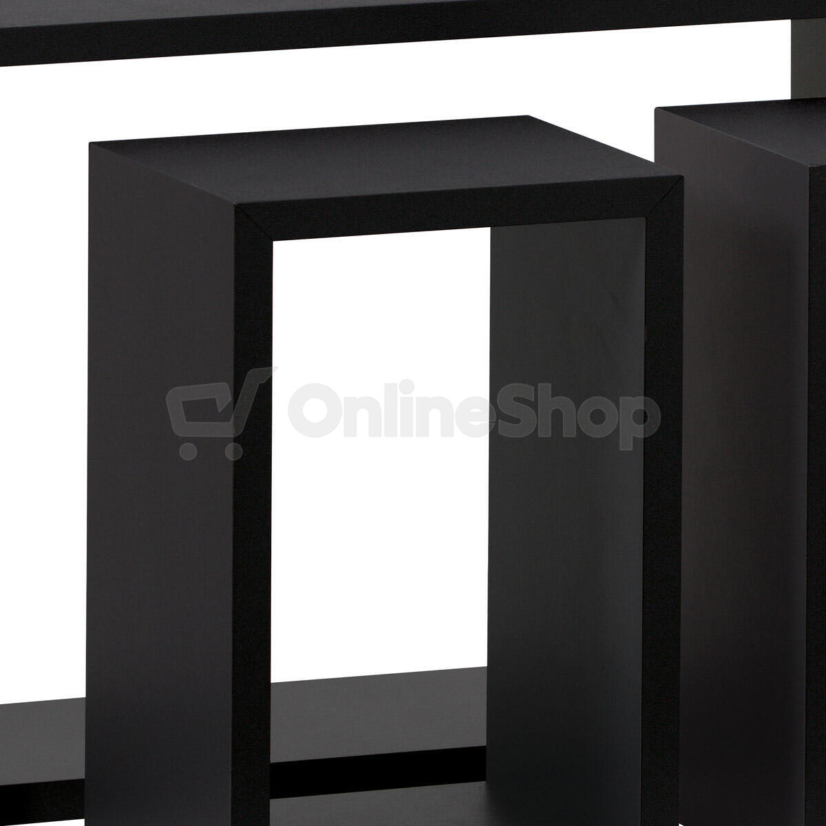 Polička, mdf, černá, P-009 BK Autronic