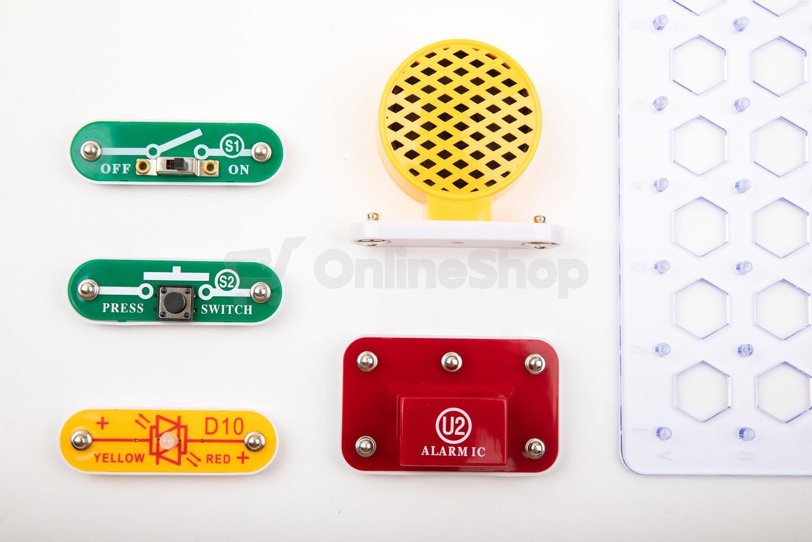 Elektronická stavebnice Boffin III + kostky