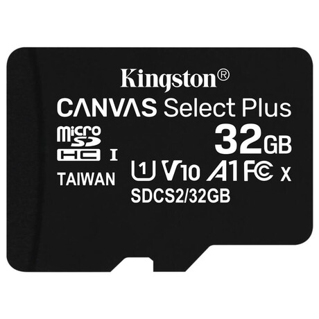 Pamov karta KINGSTON Canvas Select Plus 32GB microSD v. SD adaptru (SDCS2/32GB)