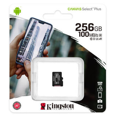 KINGSTON Canvas Select Plus 256GB microSD / UHS-I / CL10 / bez adaptru (SDCS2/256GBSP)