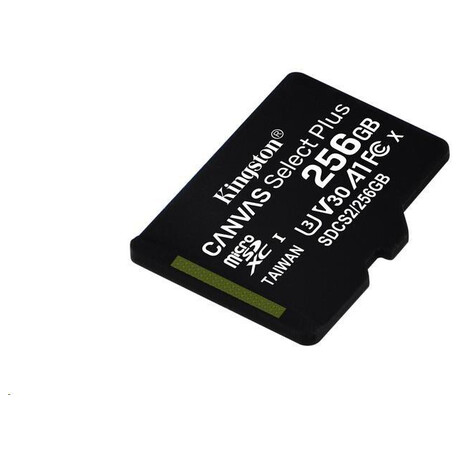 KINGSTON Canvas Select Plus 256GB microSD / UHS-I / CL10 / bez adaptru (SDCS2/256GBSP)