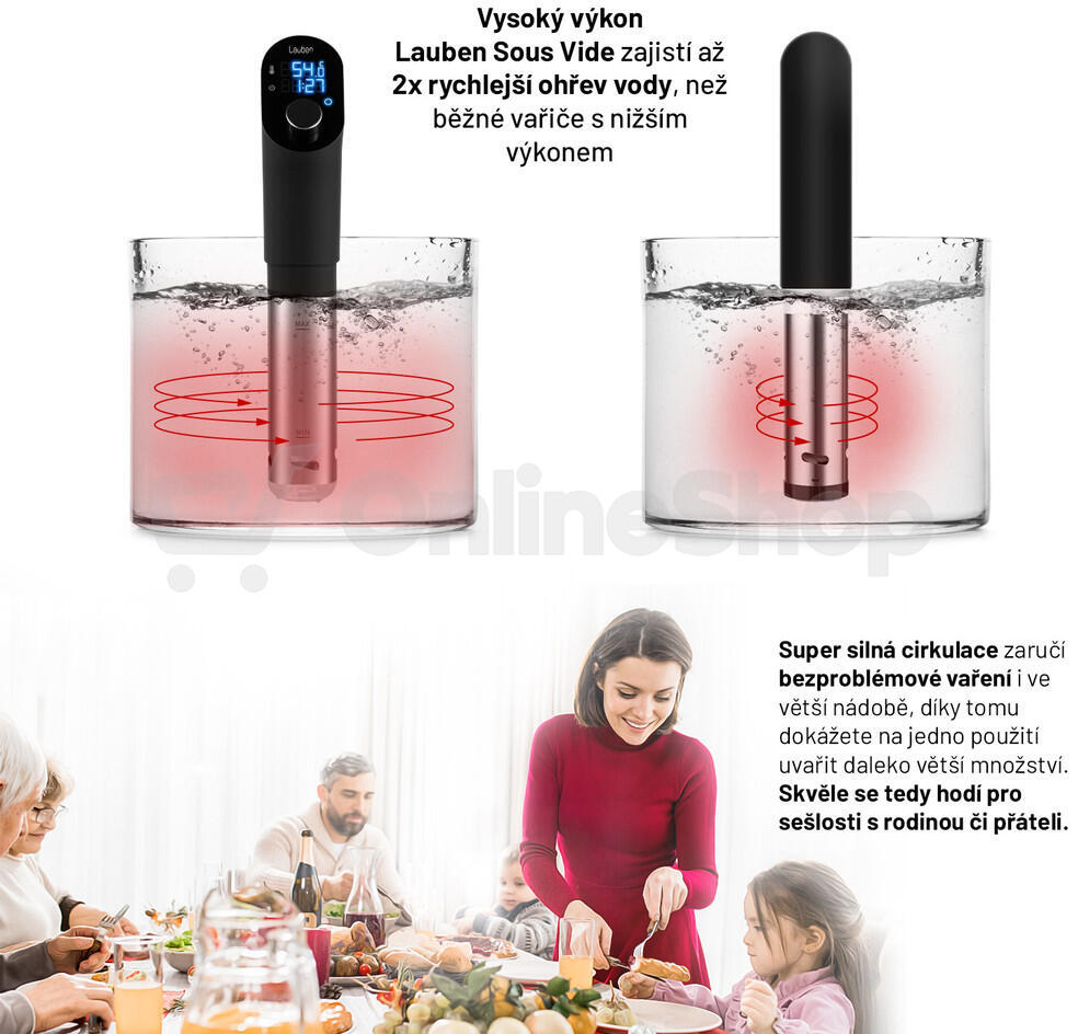 SET Lauben Sous Vide Stick SV01 + Lauben Sous Vide Container 12