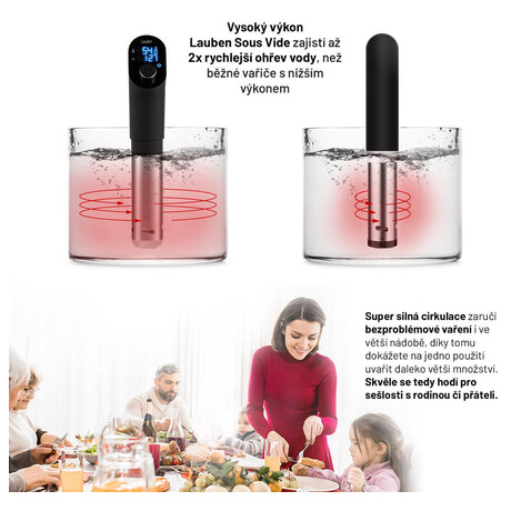 SET Vakuovaka Domo DO336L + Lauben Sous Vide Stick SV01