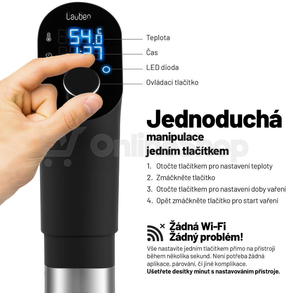 SET Lauben Sous Vide Stick SV01 + Lauben Sous Vide Container 12