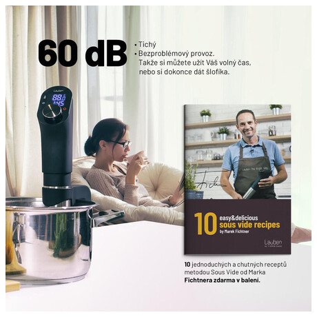 SET Lauben Sous Vide Stick SV01 + Lauben Sous Vide Container 12