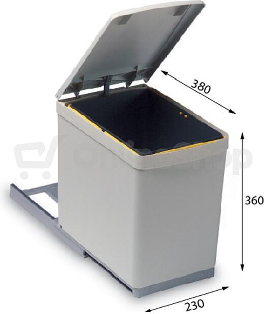 Odpadkový koš Alveus ALBIO 10 2x7,5L F