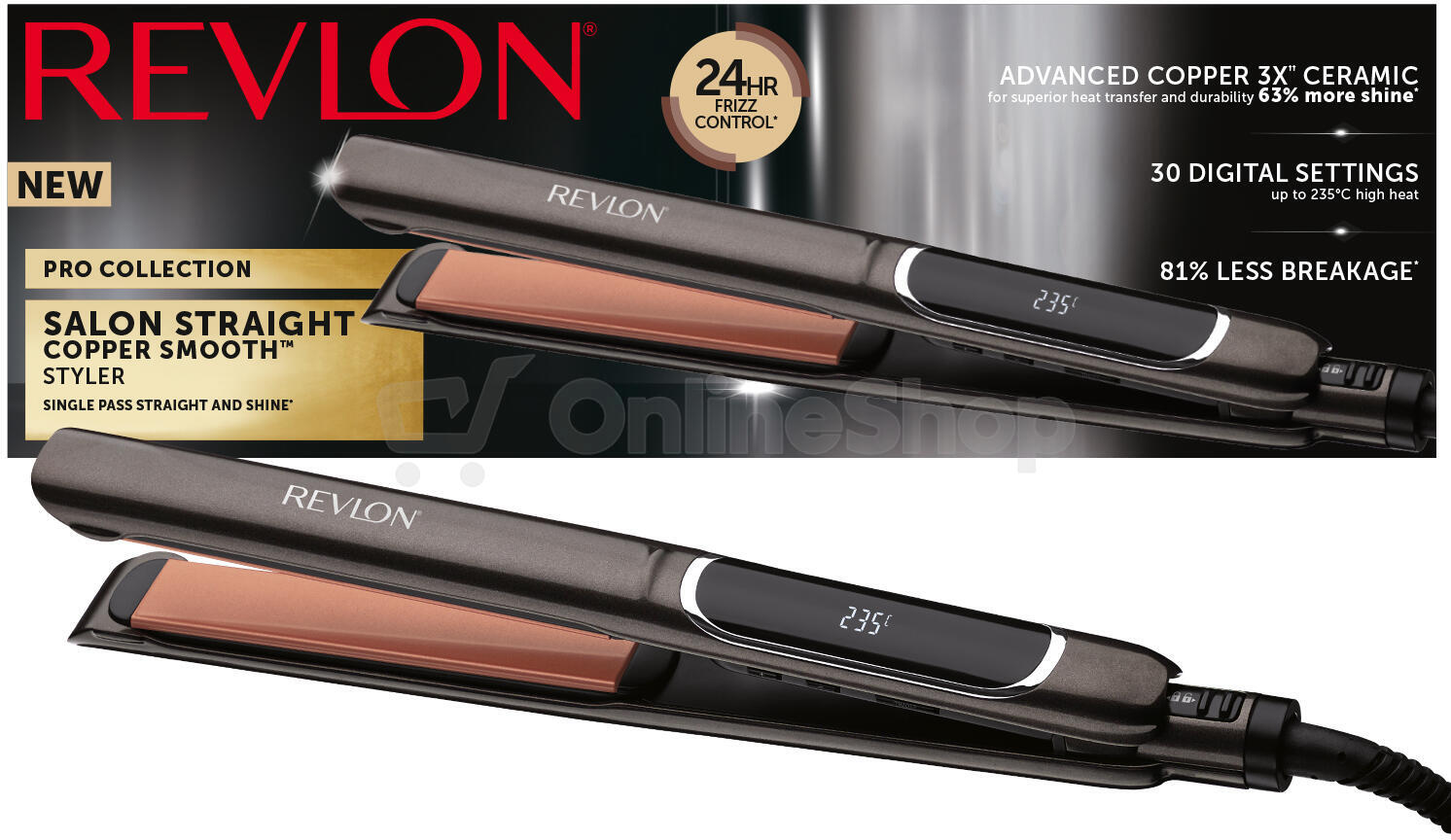 REVLON RVST2175E Salon Straight Copper Smooth