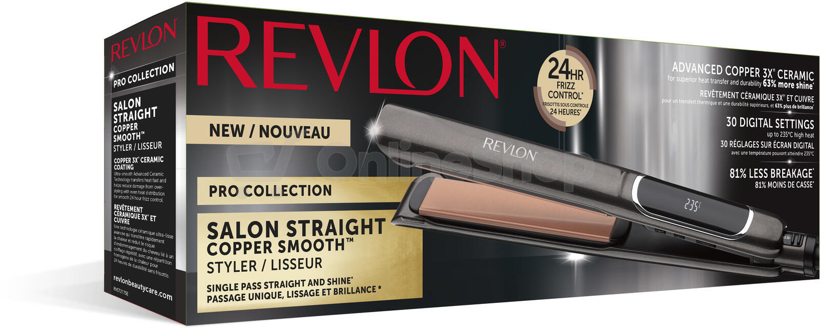 REVLON RVST2175E Salon Straight Copper Smooth
