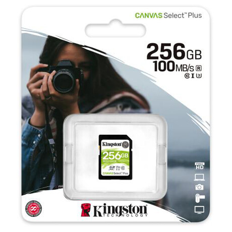 Pamov karta Kingston SDXC Canvas Select Plus 256GB U3 V30 CL10 100MB/s (SDS2/256GB)