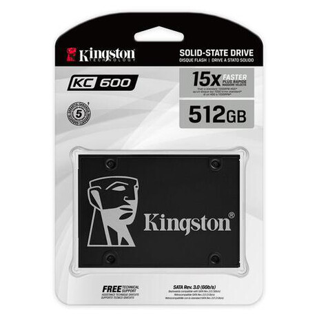 Kingston SSD 512GB KC600 SATA3 2.5