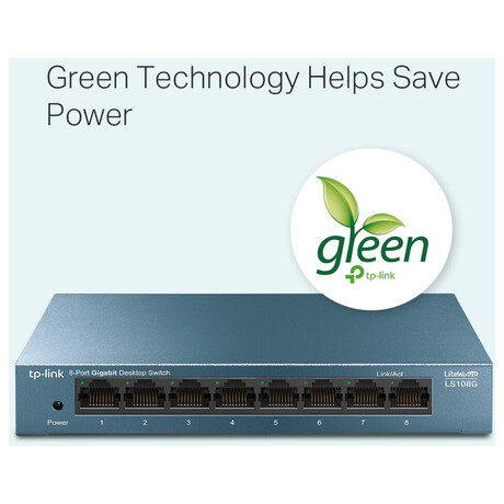 TP-Link LiteWave switch LS108G (8xGbE, fanless)