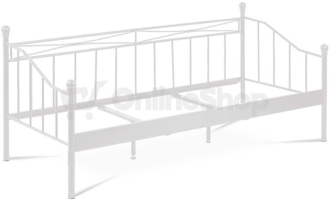 Jednolůžková postel 208x98cm, kov, bílá, BED-1905 WT Autronic