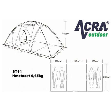 Acra ST14, pro 4&nbsp;osoby (foto 1)
