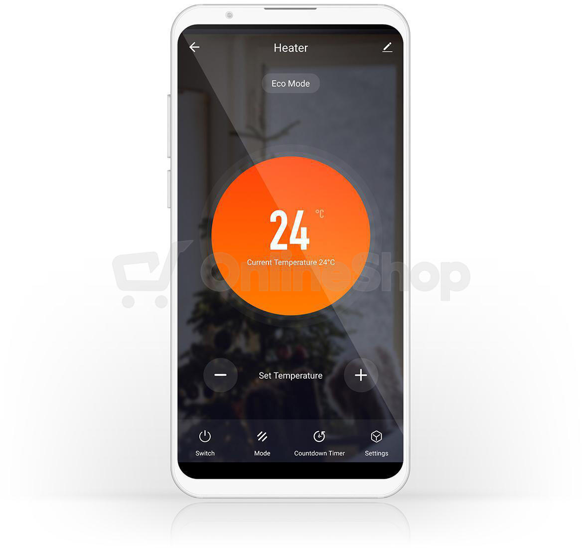 Konvektor Nedis SmartLife WIFIHTPL20FWT, bílé