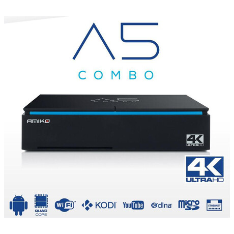 AMIKO A5&nbsp;- set-top box DVB-T2/C, OS&nbsp;Android (foto 1)