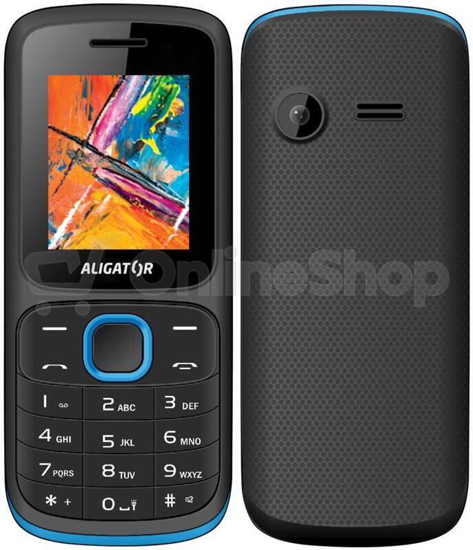 Mobilní telefon Aligator D210 Dual SIM, černo-modrý
