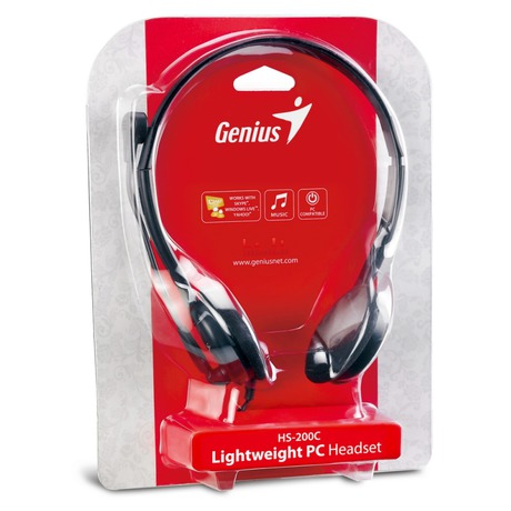 Headset Genius HS-200C - černý - Genius HS-200C -&nbsp;černý (foto 2)